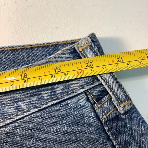 Levi’s 505 Men’s Straight Fit Blue Jeans 40x29 Classic Denim, GUC, Vintage Wash - Picture 6 of 12